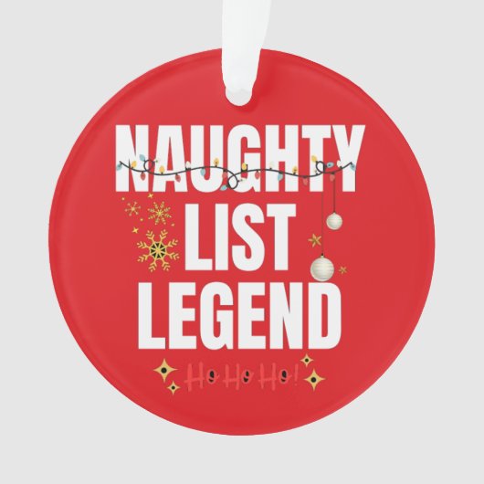 Naughty list ornament (voorkant)