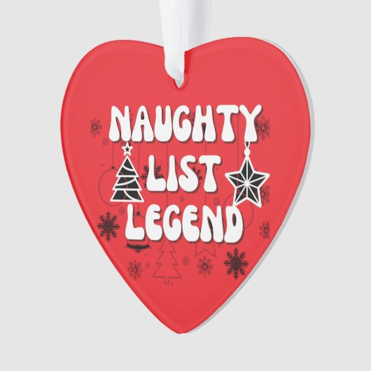 Naughty list ornament (voorkant)