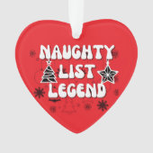 Naughty list ornament (voorkant)