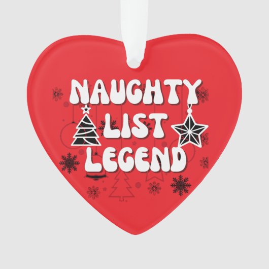 Naughty list ornament (voorkant)