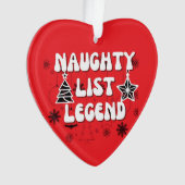 Naughty list ornament (voorkant)