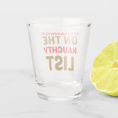 NAUGHTY LIST SHOT GLAS (Achterkant)