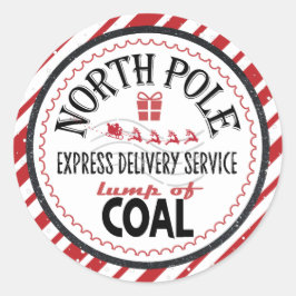 Naughty List | Steenkoolpompen van de Noordpool Ronde Sticker