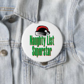 Naughty List Superstar Ronde Button 4,0 Cm (In situ)