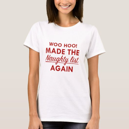 Naughty List T-shirt (Voorkant)