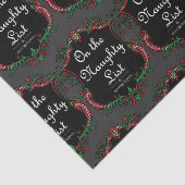 Naughty List Tissuepapier (Detail)