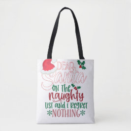 Naughty List Tote Bag