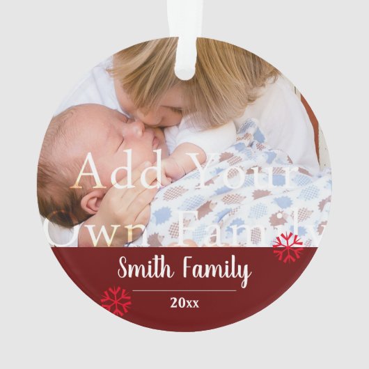 Naughty List Two Photo Kerstmis Ornament (achterkant)