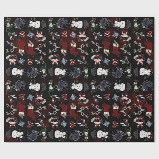 NAUGHTY LIST WRAPPING PAPIER (Vlak)