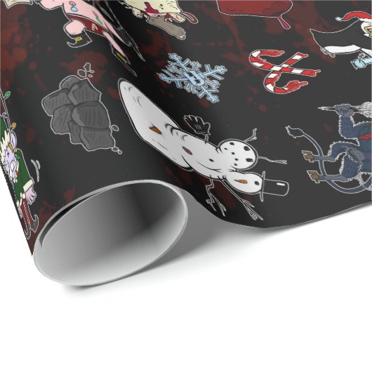 NAUGHTY LIST WRAPPING PAPIER (Rol Hoek)