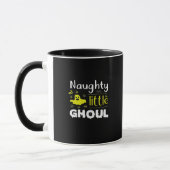 Naughty Little Ghoul Funny Halloween Design Mok (Links)
