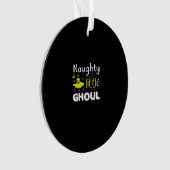Naughty Little Ghoul Funny Halloween Design Ornament (voorkant)