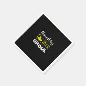 Naughty Little Ghoul Funny Halloween Design Servet (Hoek)