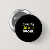 Naughty Little Ghoul Ronde Button 5,7 Cm (Voorkant /achterkant)
