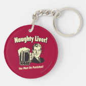 Naughty Liver: You Must Be Punished Sleutelhanger (Achterkant)