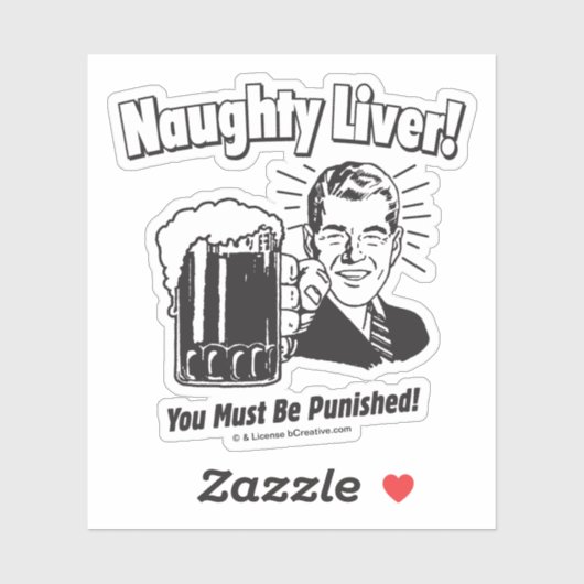 Naughty Liver: You Must Be Punished Sticker (Vel)