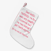 Naughty Lizards Kleine Kerstsok (Voorkant (Hangend))