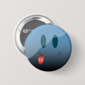 Naughty maar aardig ronde button 5,7 cm (Voorkant /achterkant)