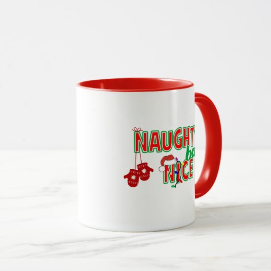 Naughty maar Nice Mok (Voorkant rechts)