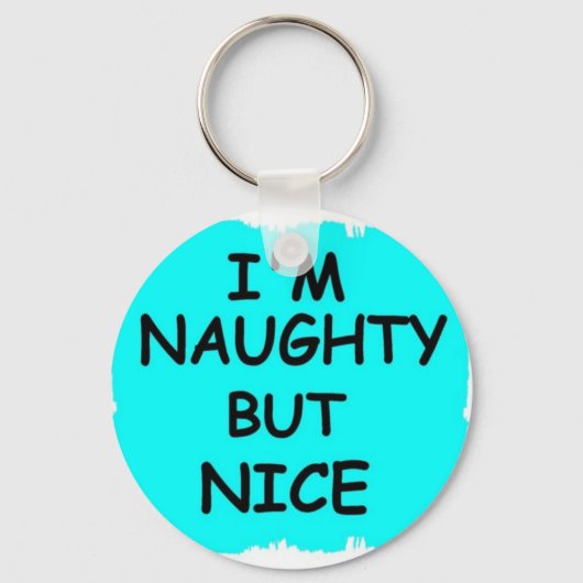 NAUGHTY MAAR NICE SLEUTELHANGER (Voorkant)