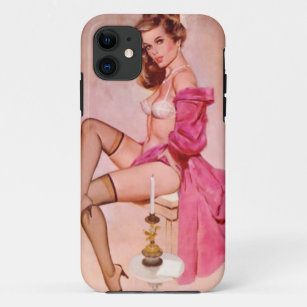  Naughty Mistress Pin Up Girl iPhone 11 Hoesje