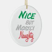 Naughty Mix Up Keramisch Ornament (Rechts)