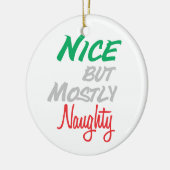 Naughty Mix Up Keramisch Ornament (Links)