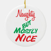 Naughty Mix Up Keramisch Ornament (Achterkant)