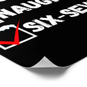 Naughty Nice 67 Christmas Checklist Fun Six Seven Poster (Hoek)