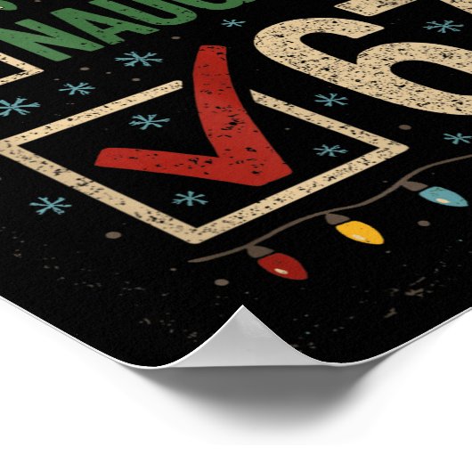 Naughty Nice 67 Christmas Humor  Poster (Hoek)