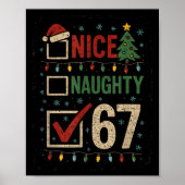 Naughty Nice 67 Christmas Humor  Poster (Voorkant)