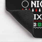 Naughty Nice 6-7 Funny Brainrot Meme Ugly Xmas Six Muismat (Hoek)