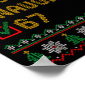 Naughty Nice 6 7 Funny Brainrot Meme Ugly Xmas Six Poster (Hoek)