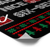 Naughty Nice 6 7 Funny Brainrot Meme Ugly Xmas Six Poster (Hoek)