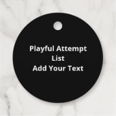 Naughty Nice Attempt Made Funny Christmas List Bedankjes Labels (Achterkant)