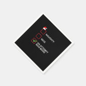 Naughty Nice Attempt Made Funny Christmas List Servet (Hoek)