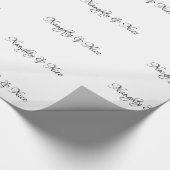 Naughty & Nice BlackScript - Cadeaupapier (Hoek)