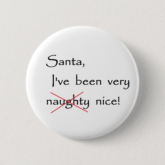 Naughty/Nice Button (Voorkant)