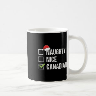 Naughty Nice Canadese Santa Hat Canada Kerstmis G Koffiemok
