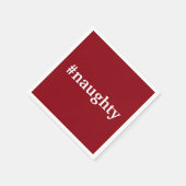 Naughty Nice Christmas Cocktail Party servet (Hoek)