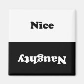 Naughty Nice Clean Dirty ON OFF Dishwas Laundry Magneet (Voorkant)