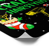 Naughty Nice Crazy Haarstylist Kapper Funny X Poster (Hoek)