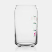 Naughty Nice Drunk Funny Holiday Christmas Blikvorm Glas (Rechts)