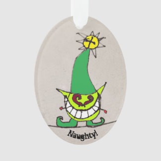 Naughty/Nice elf-versiering Ornament