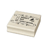 Naughty Nice geen spijt van kerstkerstcadeaus Rubberstempel (Stempel)