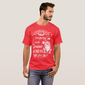 Naughty Nice gnome spijtbetuigingen - kerst met ku T-shirt (Voorkant volledig)