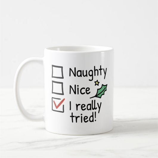 Naughty Nice I Echt geprobeerd Koffiemok (Links)