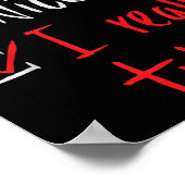 Naughty Nice I Really Tried - Funny Christmas  Poster (Hoek)