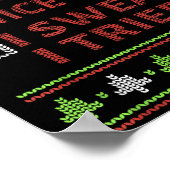 Naughty Nice I Swear I Tried Christmas Kids Women  Poster (Hoek)