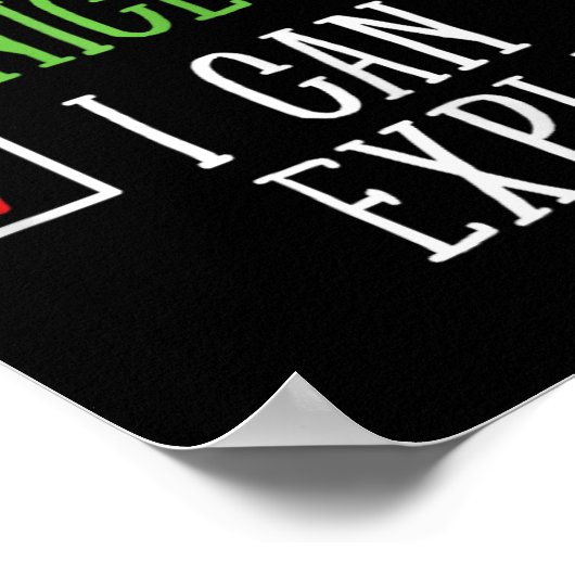 Naughty Nice, ik kan een grappige kerstlijst uitle Poster (Hoek)